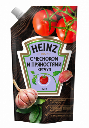 Кетчуп Heinz с чесноком и пряностями 350г