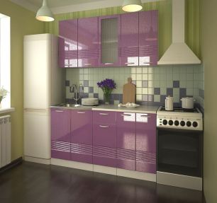 Кухня "Волна" (Фиолет)