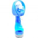 Портативный ручной вентилятор с пульверизатором Water Spray Fan, цвет голубой