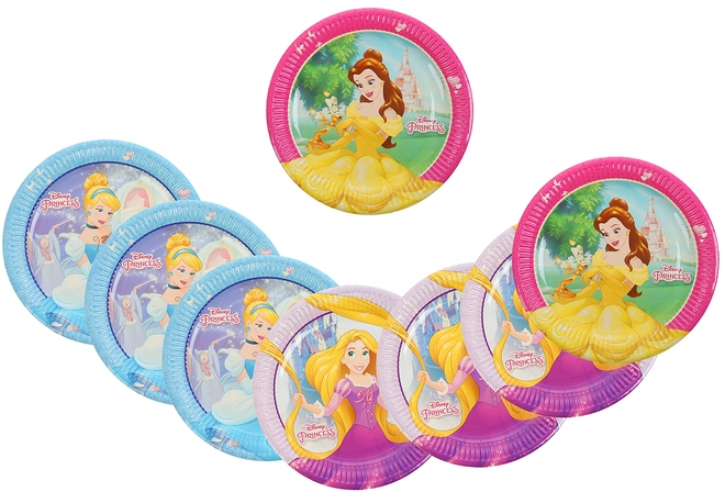 Бумажные тарелки Принцессы Дисней 8 шт