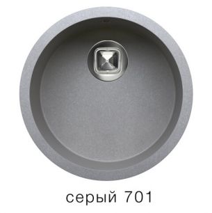 Мойка врезная кварцевая Tolero R-104 (серый)