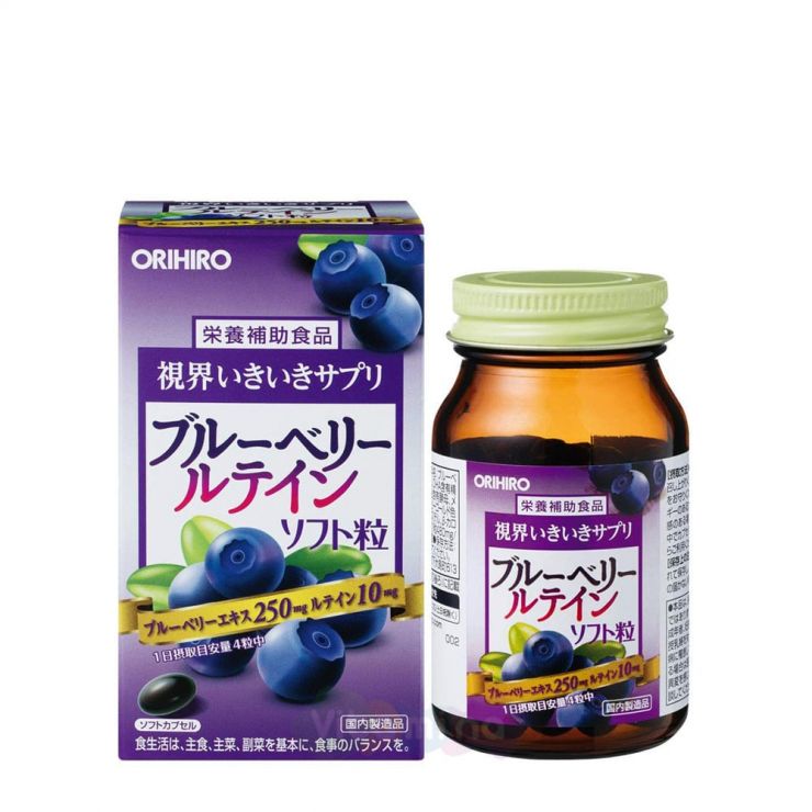 Orihiro Витаминный комплекс с экстрактом черники, 120 капс