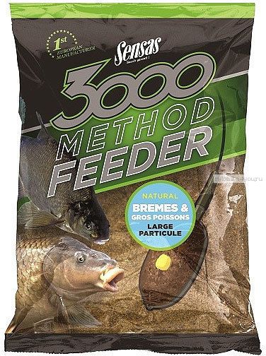Прикормка Sensas 3000 Method Feeder BREAM & BIG FISH 1кг (70752)