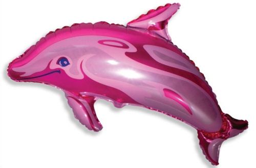 Шар ФИГУРА/11 Дельфин розовый/FM 56*95 см