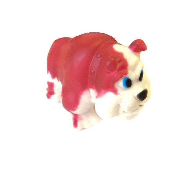 Виниловая игрушка-пищалка для собак Бульдожка, 12 см