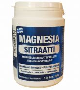 Витамины с магния цитратом MAGNESIA SITRAATTI 300 мг 160 таблеток Hankintatukku