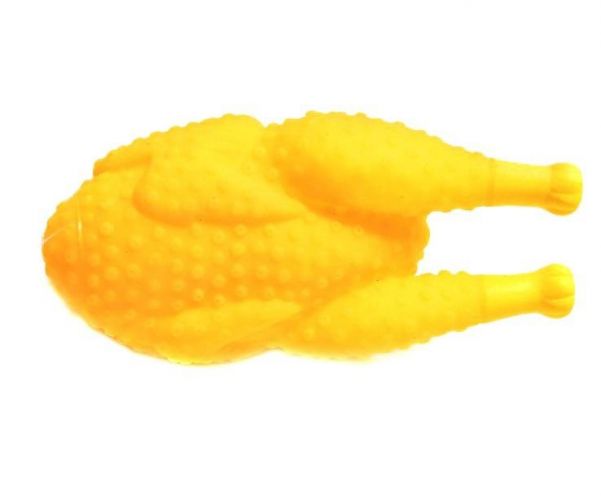 Виниловая игрушка-пищалка для собак Тушка Цыплёнка, 16 см