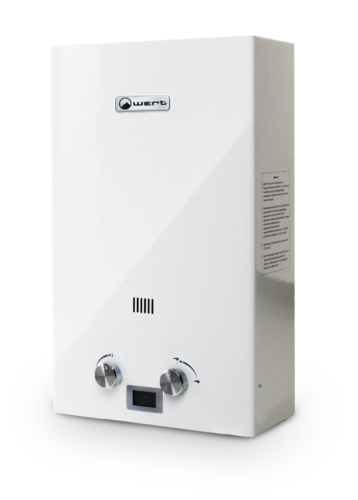 Автоматический газовый водонагреватель Wert 12E White
