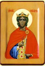 Икона Освин Нортумбрийский мученик (рукописная)