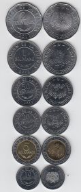 Боливия Набор 6 монет