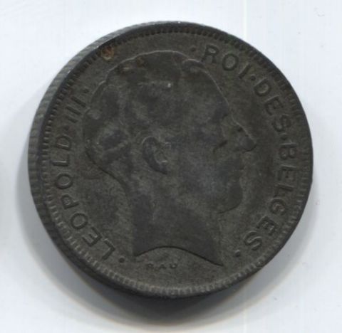 5 франков 1943 года Бельгия (Des Belges)