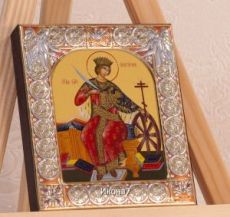 Икона Екатерина Александрийская (9х10,5см)