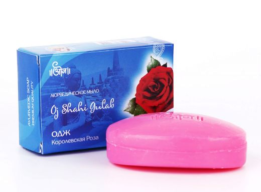 Мыло аюрведическое Одж Королевская Роза | 100 г | Oj Shahi Gulab Soap