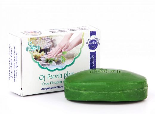 Мыло аюрведическое терапевтическое Одж Псория плюс | 100 г | Oj Psoria plus Soap