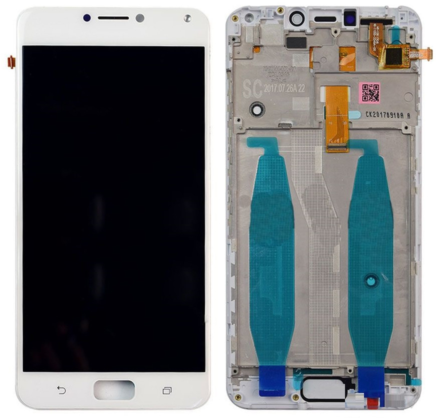 LCD (Дисплей) Asus ZC554KL ZenFone 4 Max (в сборе с тачскрином) (в раме) (white) Оригинал