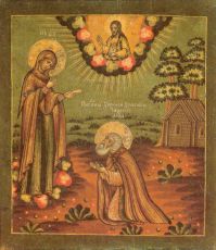 Икона Корнилий Комельский преподобный (рукописная)