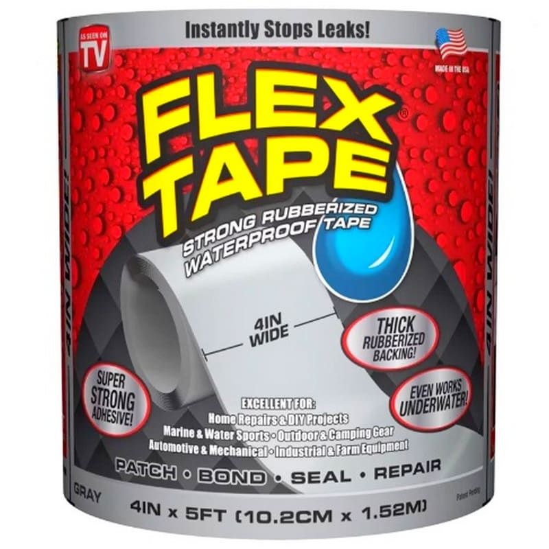 Сверхсильная клейкая лента Flex Tape, 10 x 152 см, цвет белый
