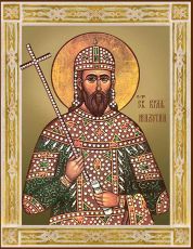 Икона Святой король Стефан Милютин