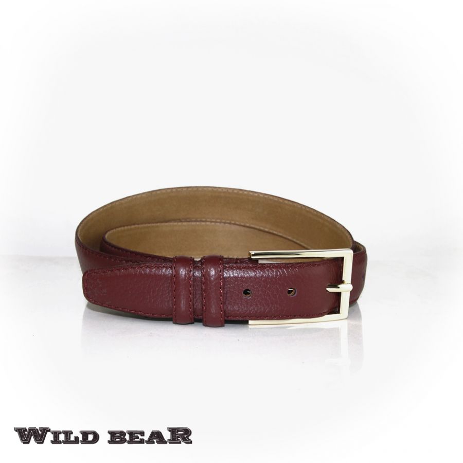 Ремень WILD BEAR RM-015f Vinous Premium (в деревянном футляре)