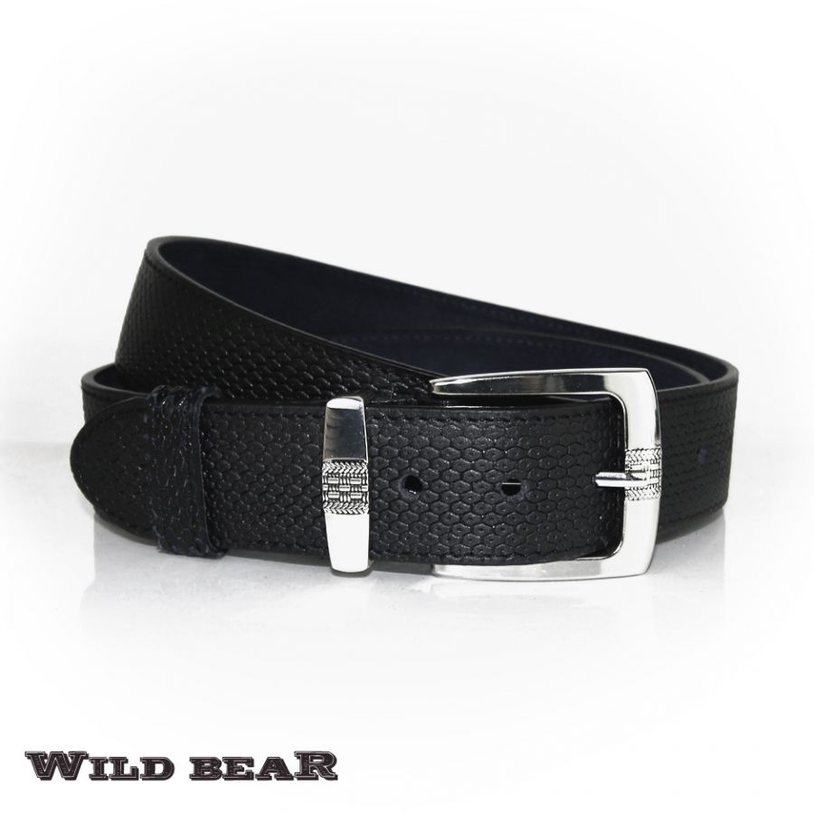 Ремень WILD BEAR RM-017f Black Premium (в деревянном футляре)