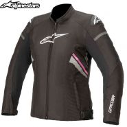 Куртка женская Alpinestars Stella T-GP Plus V3, Черно-бело-розовая