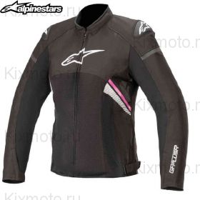 Куртка женская Alpinestars Stella T-GP Plus V3 Air, Черно-белo-розовая