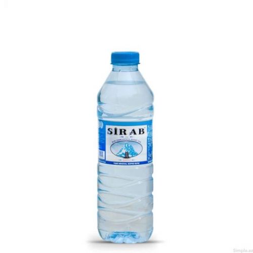Sirab qazsız su 0,5 plastik