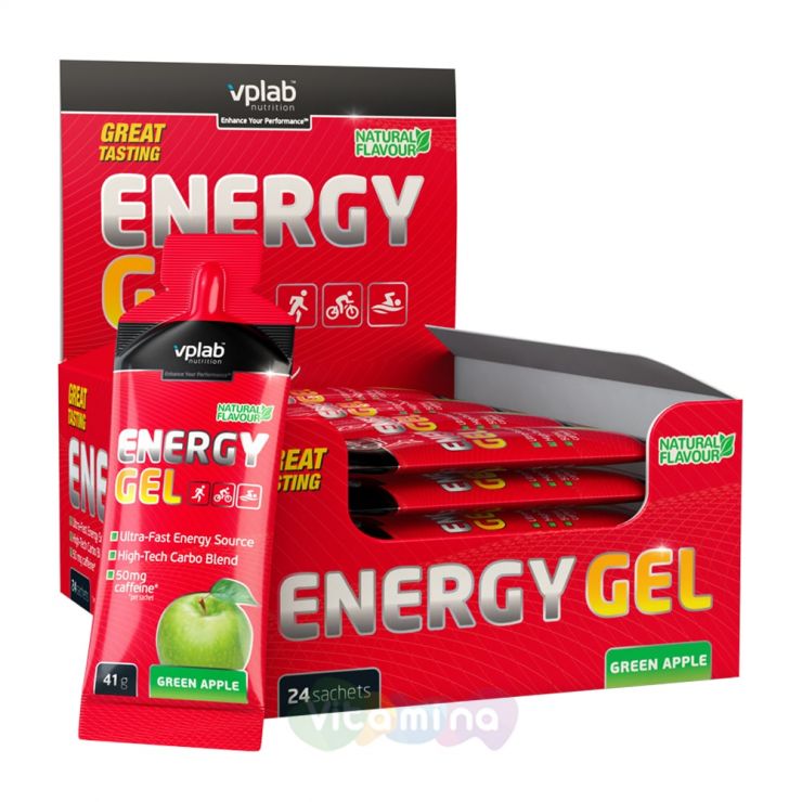VPLab Энергетик Energy Gel+ Caffeine, 41 гр