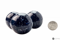 Декоративные керамические камни-шары космос синие - 14 шт