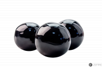 Декоративные керамические камни-шары черные 14 шт