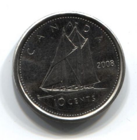 10 центов 2008 года Канада