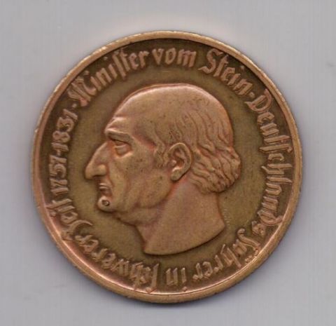10000 марок 1923 года AUNC Вестфалия Германия