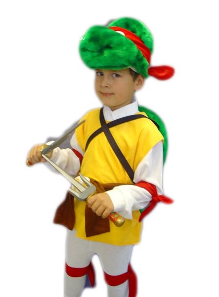 Детский костюм красно-желтой Черепашки Каратиста