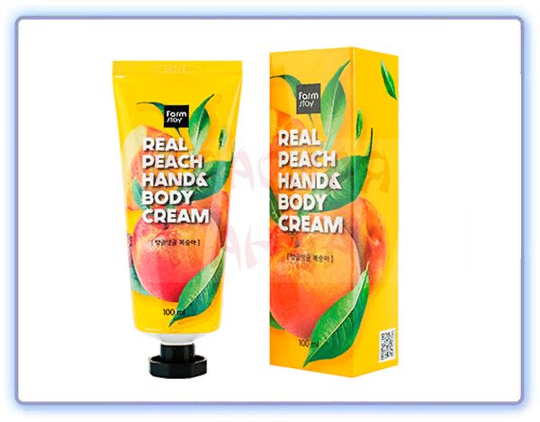 Крем для рук и тела с персиком FarmStay Real Peach Hand & Body Cream