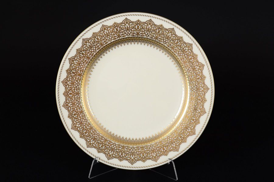 Набор тарелок 27 см "AGADIR BROWN Gold", 6 шт.
