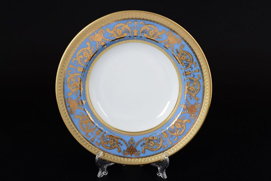 Набор тарелок глубоких 23 см "C-Imperial Blue Gold", 6 шт.