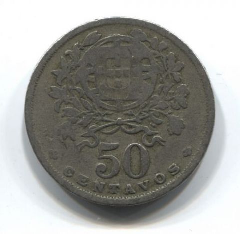 50 сентаво 1931 года Португалия, редкий год