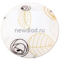 "Колорика Флор" 275 LED 24 M05 мат. бел.-кор.-желт./кл.штамп металлик (275х70, 24Вт 6000К) ИУ Светильник светодиодный