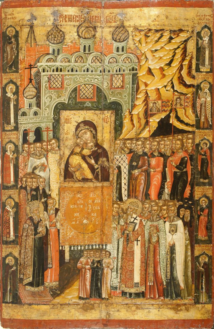 Икона Сретение Владимирской Иконы Пресвятой Богородицы