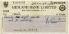 Великобритания Банковский чек 1963