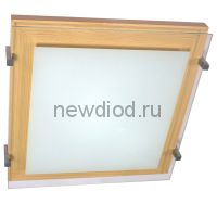 "Полесье" 300х300 НПБ 09-2х40-001 М94 белый /корпус сосна /держатель хром ИУ Светильник