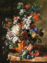 Голландский натюрморт с цветами ( Репродукция Ян Ван Хёйсум )