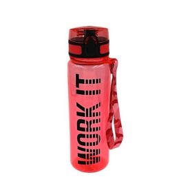 Спортивная бутылка для воды с клапаном Work It, цвет красный, 470 мл | Бутылки для воды
