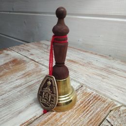 Валдайский колокольчик с деревянной ручкой