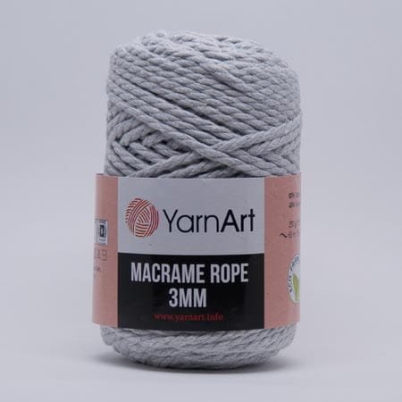 Macrame Rope 3mm (Yarnart) 756-серый