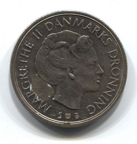 1 крона 1974 года Дания