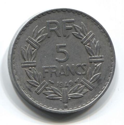 5 франков 1949 года B Франция