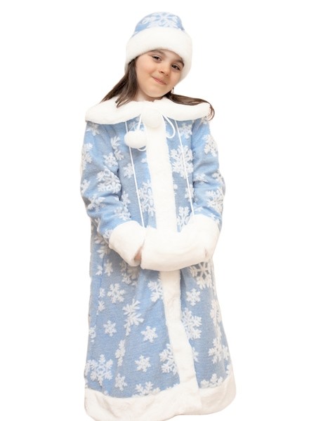 Меховой костюм девочки Снегурочки