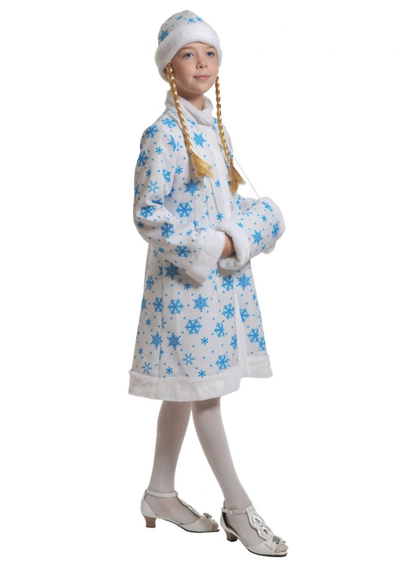 Детский плюшевый костюм снегурочки