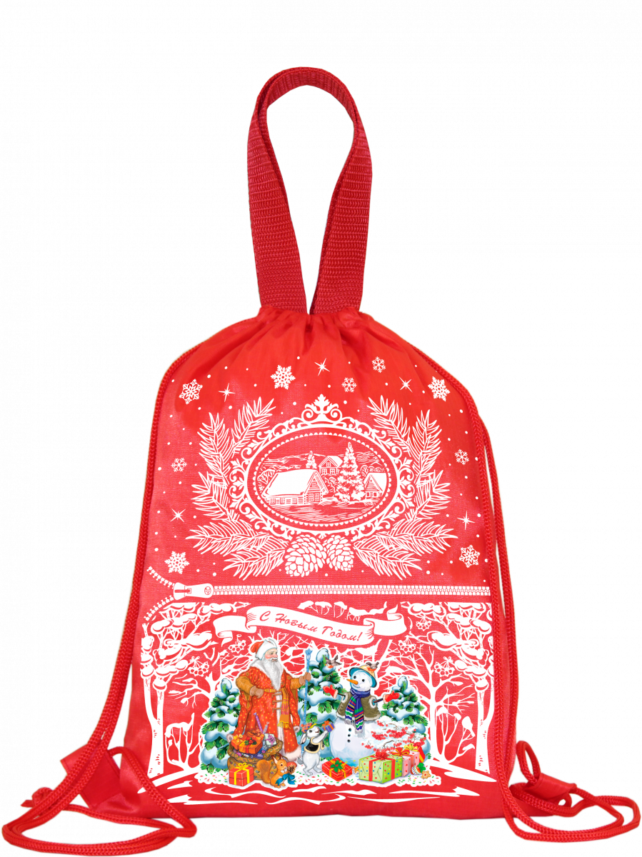 Рюкзак "Подарки детям" (красный) 1300 грамм